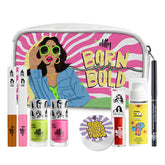 Elitty Born To Be Bold Kit - Complete Makeup Kit for Teens (2 Nail Polishes| 2 Coloured Eyeliner| 1 Kajal 1 Lip Gloss| 1 Sunscreen) - Pack of 7, Makeup for Teenagers)